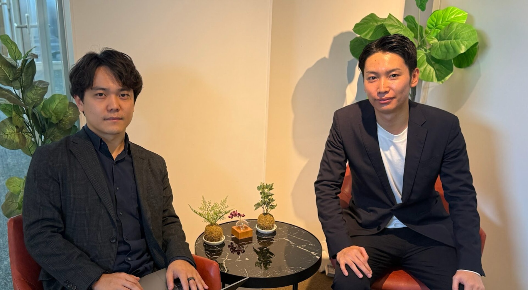インタビューの様子