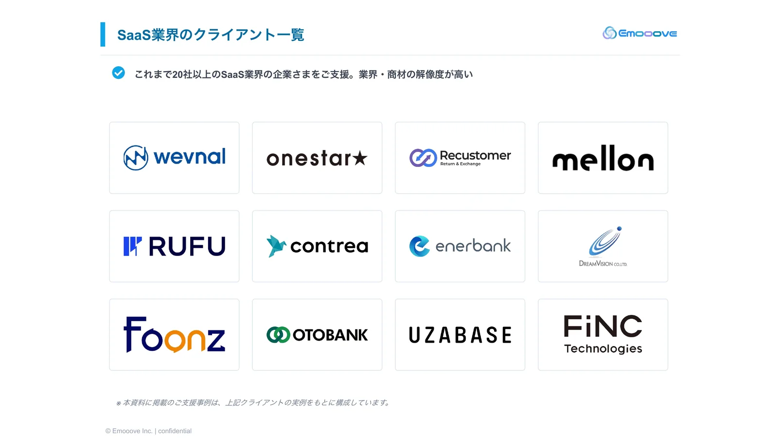SaaS業界 ご支援事例集 資料プレビュー2