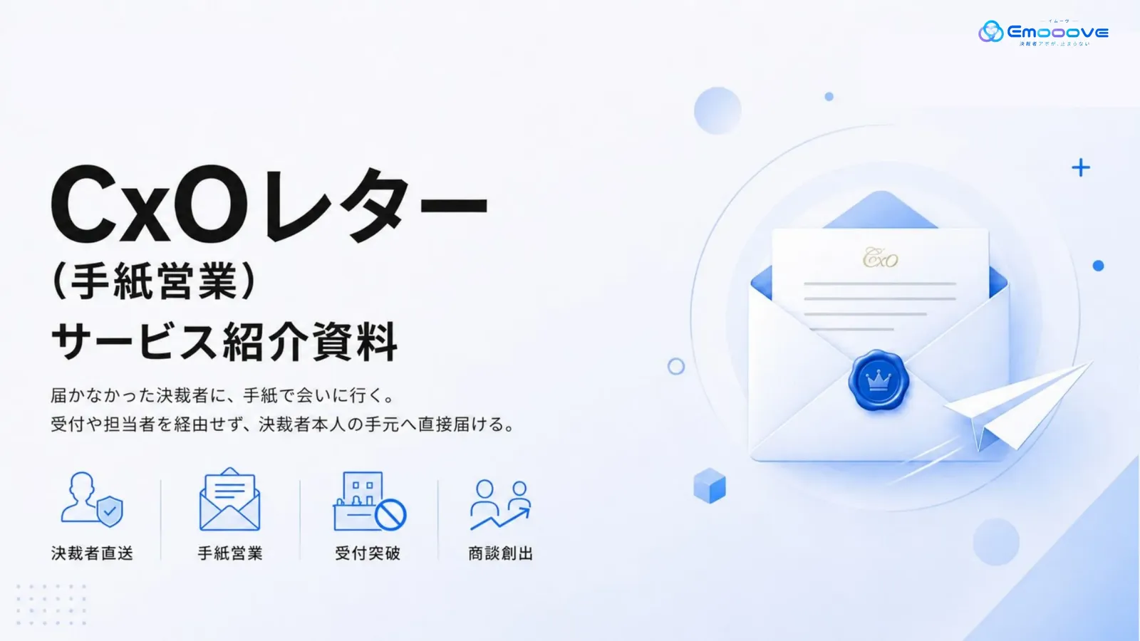 CxOレター（手紙営業）サービス紹介資料 資料プレビュー1