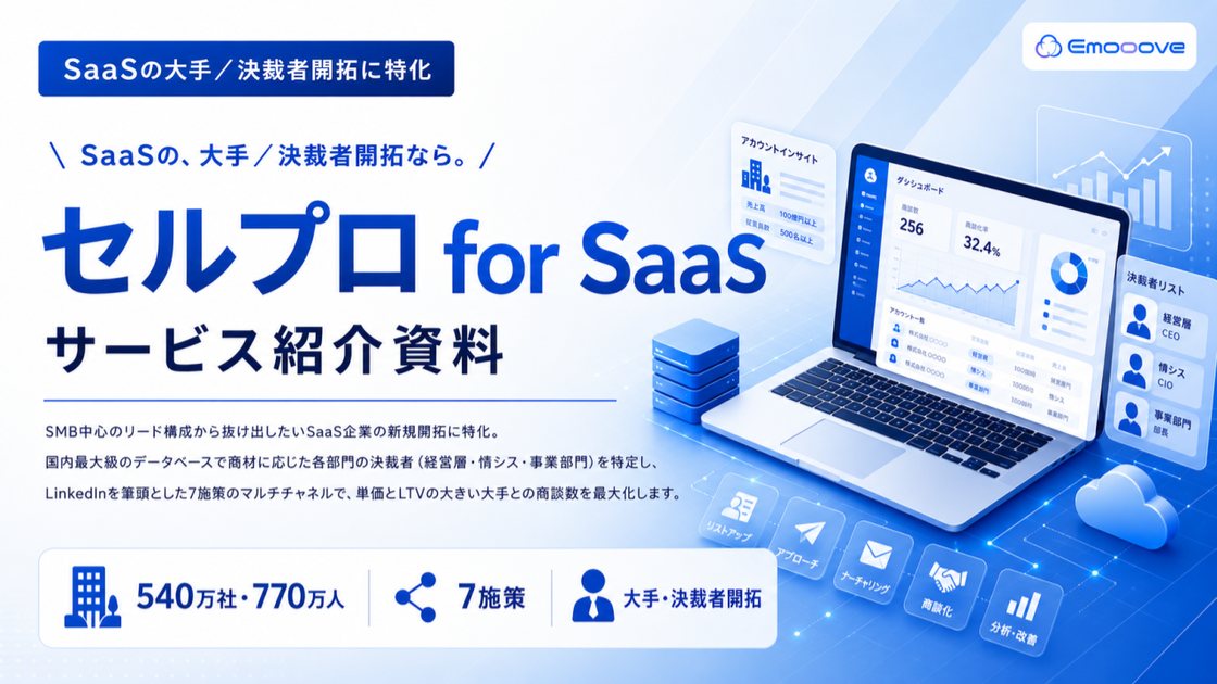 セルプロ for SaaS サービス紹介資料